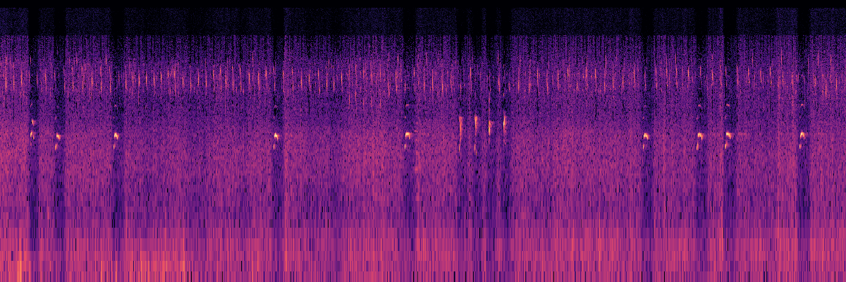 Spectrogram: Common Loon With Punctuated Calls and Background Chorus